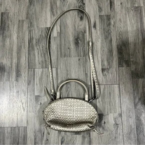 Henry Beguelin Silver Gray Woven Tote - Picture 10 of 11